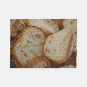 Handwerker-Brot-Scheiben Fleecedecke
