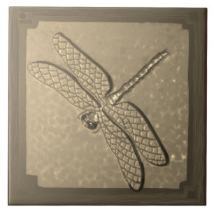 Handwerker Dragonfly Tile, Golden Fliese