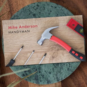 Handwerker, Hausreparatur, Bau, QR-Code Visitenkarte