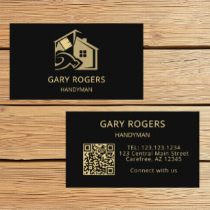 Handwerker-Heimwerker-Tools QR-Code Visitenkarte