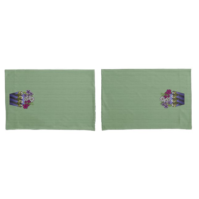 Handwerker Lily Vase Kissenbezug (Vorderseite-Set)