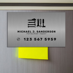 Handwerker professionelle Reparaturdienstleistunge Magnetische Visitenkarte