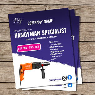 HANDWERKER-SPEZIALIST Flyer Professionelle Hausr