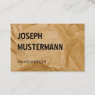 Handwerker Visitenkarte Vorlage Anpassen