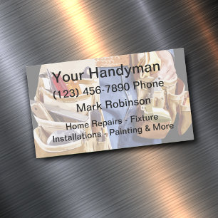 Handwerker Visitenkarten Magnete Handouts