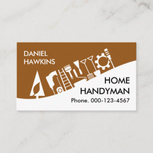 Handwerker-Werkzeugbaum-Hangwelle Visitenkarte