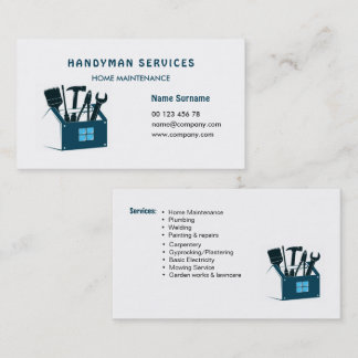 Handwerkerdienste, Hauswartung Visitenkarte
