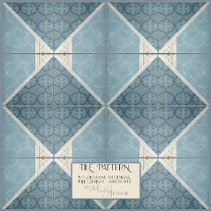 Handwerkerin Era Arabesque Vintag Collage Verlasse Fliese