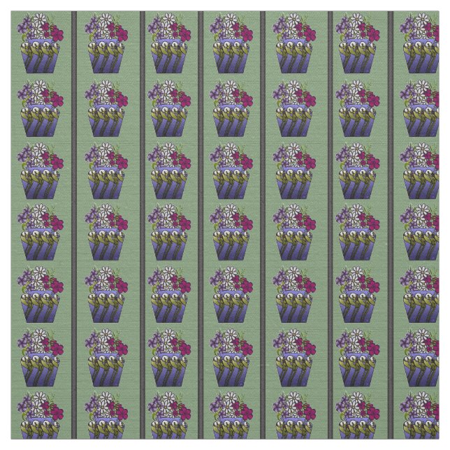 Handwerkerin Lily Vase 58" Baumwollbehälter Stoff (Muster)