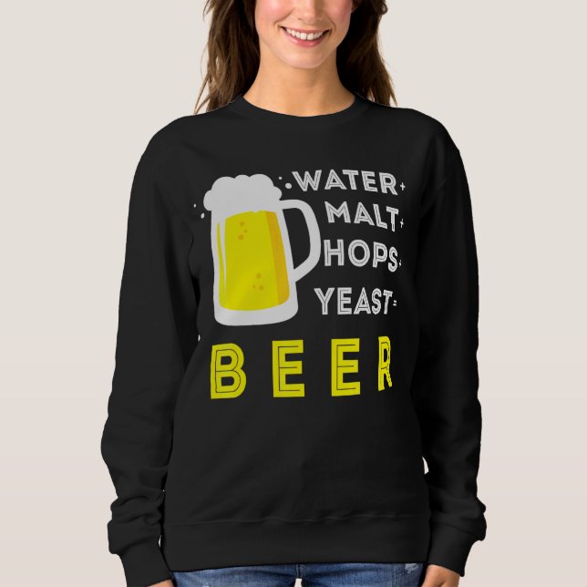Handwerkliches Bier und Eigenbrauen oder Wasser Ma Sweatshirt (Vorderseite)