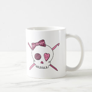 Handwerks-Schädel (Rosa) Tasse