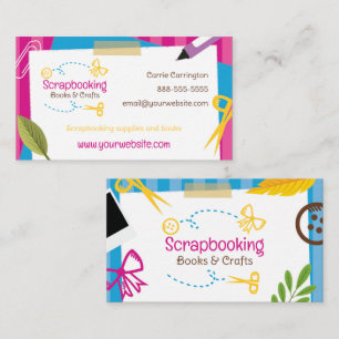 Handwerkskarte Scrapbooking Business Card Visitenkarte
