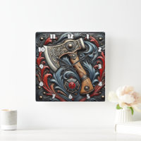 Handwerkskunst auf Display mit einem Fireman's Ax