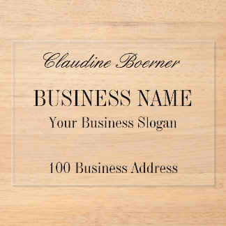 Handwerkskunst für Unternehmen - Kleine, erschwing Acryleinladungen