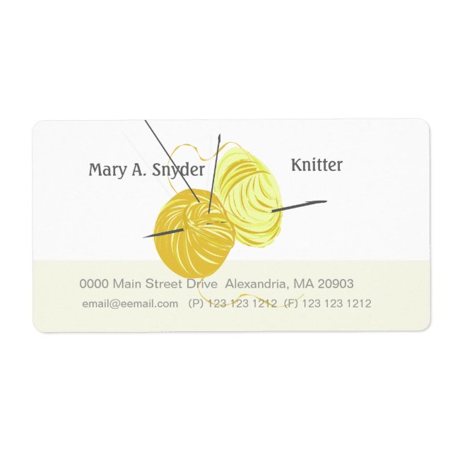 Handwerkskünstler Knittergarnnäedchen (Vorne)