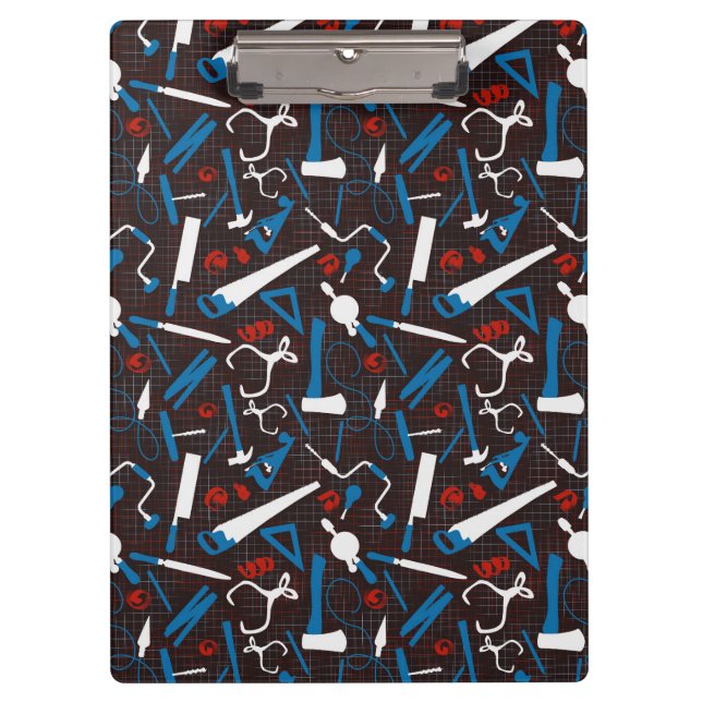 Handwerkzeuge, Holzbearbeitungswerkzeuge Klemmbrett (Vorderseite)