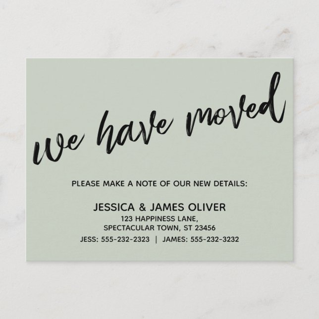 Handwriting Einfach haben wir Typografie-Seite ver Postkarte (Vorderseite)