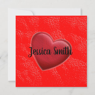 Handwriting Eleganter Name Rotes Herz Liebe Romanc