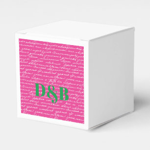 Handwriting-Liebe-Story-INITIALS Couple Preppy Fun Geschenkschachtel