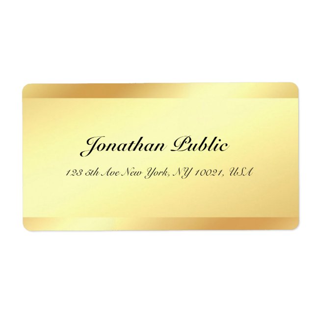 Handwriting Name Skript Elegance Gold Beruflich (Vorne)