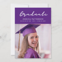 Handwriting Script Graduate Black and White