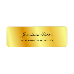 Handwriting Script-Imitate Gold Moderne Vorlage Ch