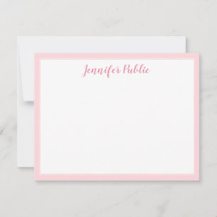 Handwriting Script Name Blank Rosa Vorlage Modern