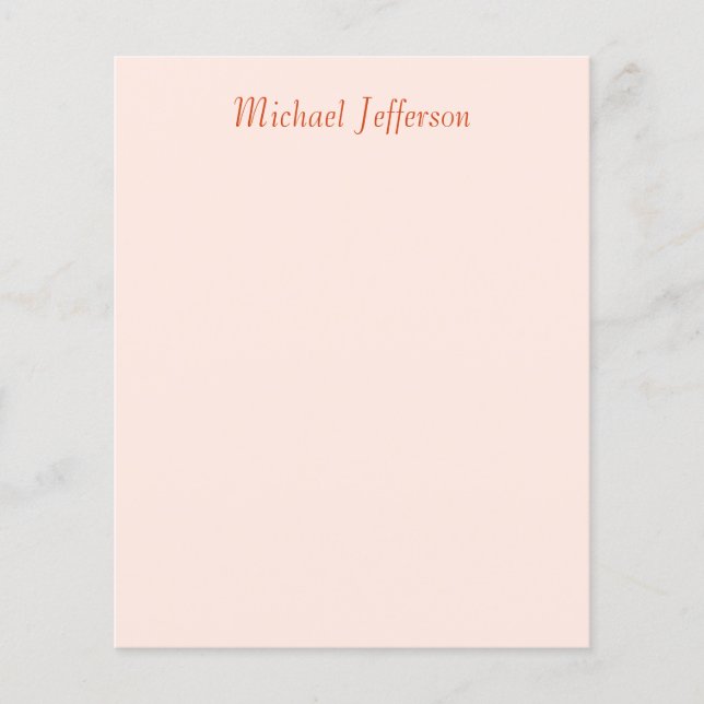 Handwriting Script Name Elegant Schlicht Flyer (Vorne)