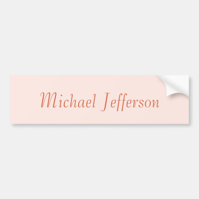 Handwriting Script Name Elegant Schlicht Simple Autoaufkleber (Vorne)
