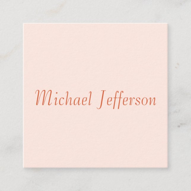 Handwriting Script Name Elegant Schlicht Simple Begleitkarte (Vorderseite)