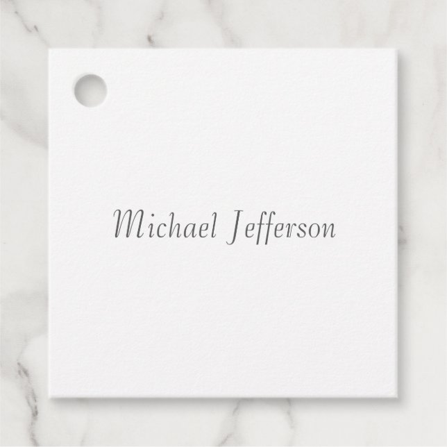 Handwriting Script Name Elegant Schlicht Simple Geschenkanhänger (Vorderseite)