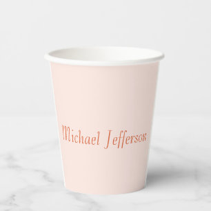 Handwriting Script Name Elegant Schlicht Simple Pappbecher