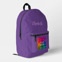 Handwriting-Skript Custom Royal Lila Solid Color