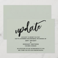 Handwriting Stornierung von Hochzeiten in Speicher