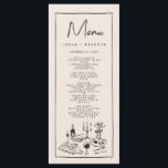 Handwriting Typografy Retro Wedding Menu Menükarte<br><div class="desc">Handwriting Typografy Retro Wedding Menu</div>
