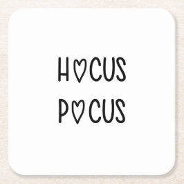 Handwritten hocus pocus rechteckiger pappuntersetzer