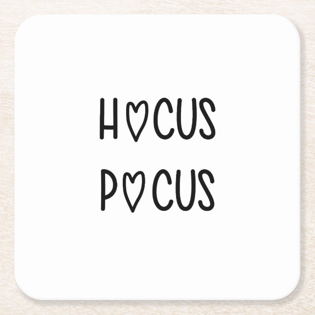 Handwritten hocus pocus rechteckiger pappuntersetzer (Vorderseite)