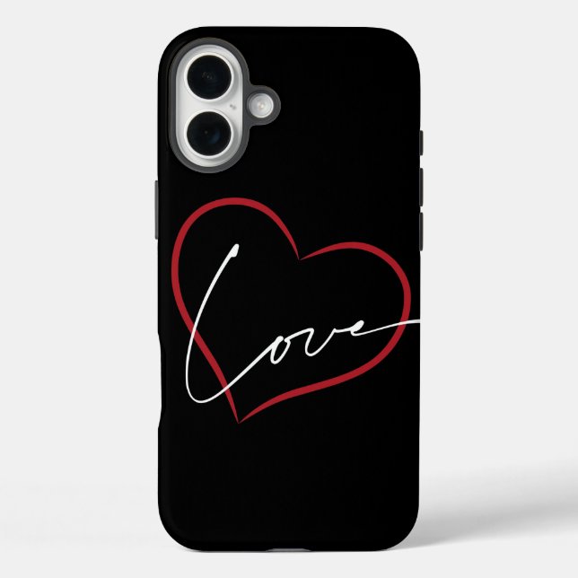 handwritten love poster  Case-Mate iPhone hülle (Rückseite)