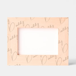 Handwritten-Style Custom Daddy Wood Frame, 7x5,  Geätzte Rahmen