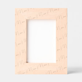 Handwritten-Style Personalized Wood Frame, 5x7,  Geätzte Rahmen