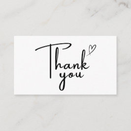 Handwritten Thank You Card Small Business Visitenkarte
