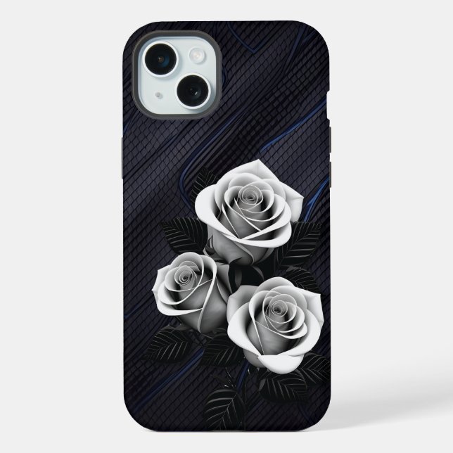 Handy-Abdeckung für Schwarz und Weiß iPhone Hülle (Rückseite)