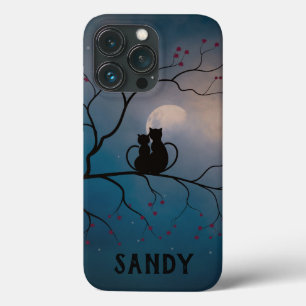 Handy-Abdeckung für Schwarze Katzen und Mond und S Case-Mate iPhone Hülle