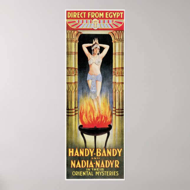 Handy Bandy & Nadia Nadyr Vintag Magic Act Poster (Vorne)