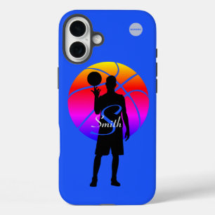 Handy Case Basketball Player Grafik mit Namen