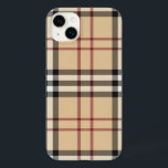 Handy Case Beige Kariert<br><div class="desc">Beige Phone Case</div>