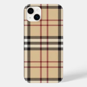 Handy Case Beige Kariert