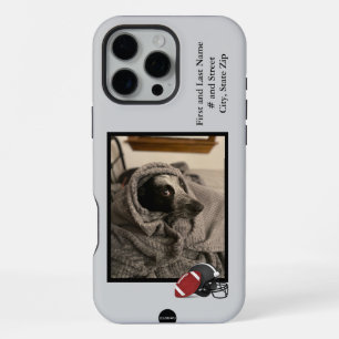 Handy Case Football Thema Foto und ID HAMbWG iPhone 16 Pro Max Hülle