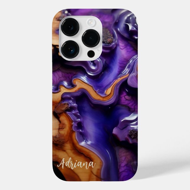 Handy Case Resin, Burl Wood Design (Rückseite)