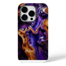 Handy Case Resin, Burl Wood Design